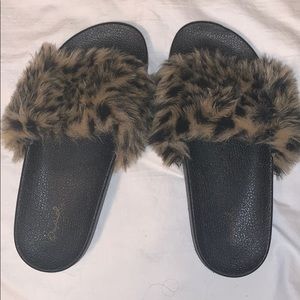 Furry cheetah slides